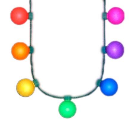 Endless Games Rainbow Party Globes Light Up Crewe Necklace - Large EN3333860